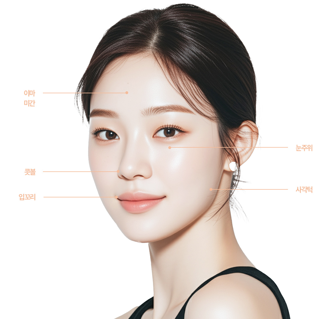 보톡스 얼굴 시술 부위